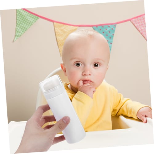 TIDTALEO Portable Baby Powder Puff Bottle, Compact and Portable for Talc Application, Travel and Home Use, Lightweight and Durable, with Soft Puff for