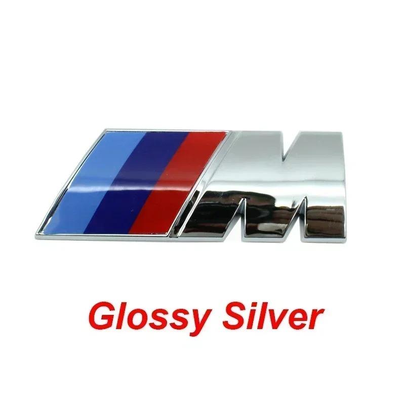 VKSO5 1Pcs ABS M Logo Car Fender Side Emblem Sticker For BMW M1 M4 M5 M6 M2 M3 M7 F48 E83 F39 F10 G01 F30 Rear Trunk Badge Accessories