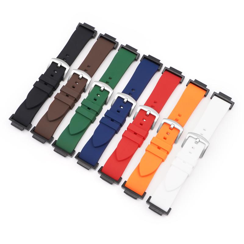 16mm Konvexní řemínek pro Casio g-shock GA110 DW-5610 DW-5600 DW-6900 DW-9052 GW-6900 GLS-8900 Náhradní řemínek Silikonový gumový pásek