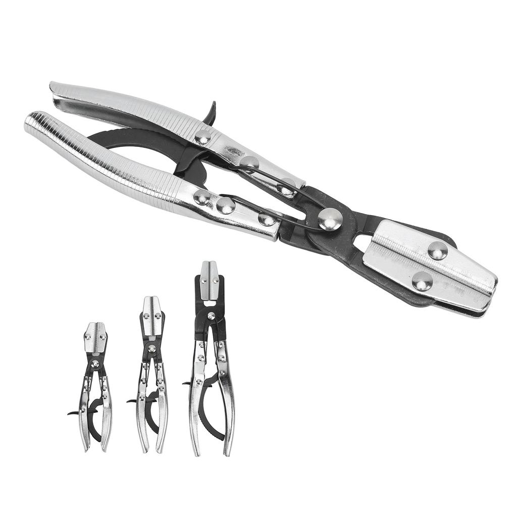 Car Hose Pinch Off Plier Ratcheting Jaws Swiveling Universal For Automobile Radiator Brake Coolant Pipes Auto Removal Tools