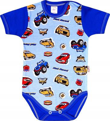 Bodysuit SHORT Sleeve 100% Cotton CARS Size 56 KLEKLE