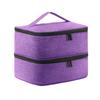 Double Layer Portable Storage Bag for Nail Lamps & Polish - 30 Compartments