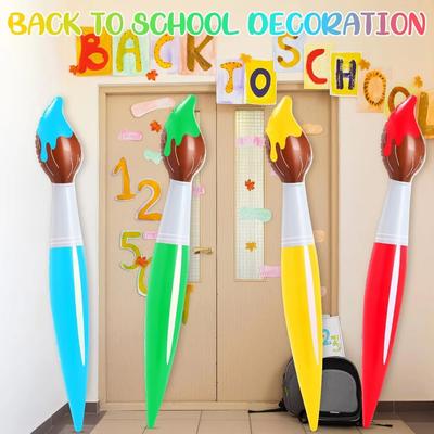 Neuer Riesen-Pinsel-Ballon PVC Große Kunst-Pinsel Aufblasbar Leicht Klassenzimmer-Dekoration Abschlussfeier