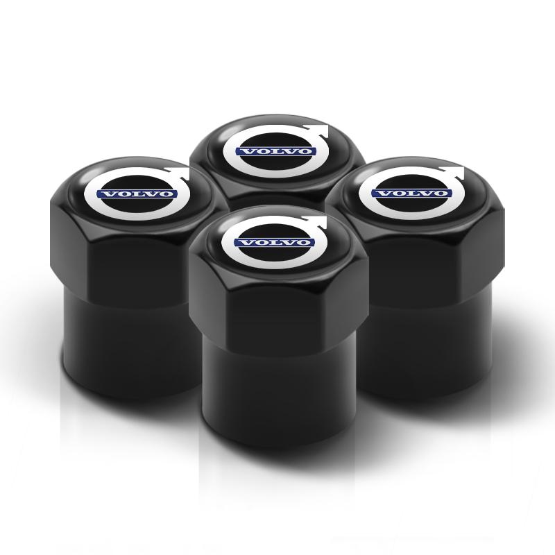 Car Wheel Tire Valve Caps Metal Stem Cover For Volvo Rdesign V90 XC40 V60 S60 V70 XC60 S90 Polestar XC90 V40 V50 AWD Accessory