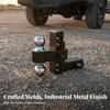Adjustable Trailer Arm Hitch Assembly | Solid Aluminum Alloy Construction, Rigid Twin Knob