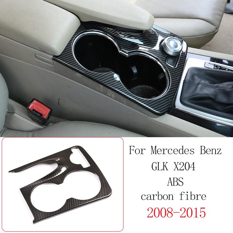 For Mercedes Benz GLK X204 2008-2015 ABS Carbon Fiber Car Center Console Decorative Panel Sticker Car Interior Accessories