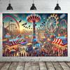 1 backdrop for an amusement park, suitable for home decoration, party decoration and as props for photography studios