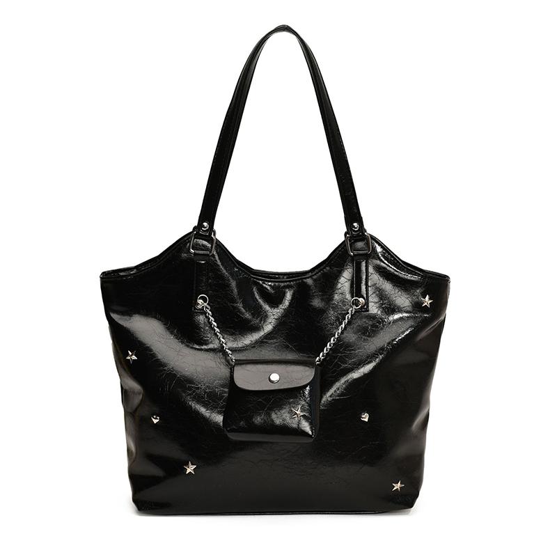 

Сумки через плечо большой вместимости для женщин, универсальные сумки-тоуты из искусственной кожи, женские модные сумки-маятники для покупок