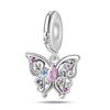 S925 Silber Romantisch Klassischer Stil Rosa Engel Anhänger DIY Armband Schmuckzubehör