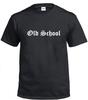 Old School Thug T-Shirt Black White Streetwear Old English Original Tee Shirt
