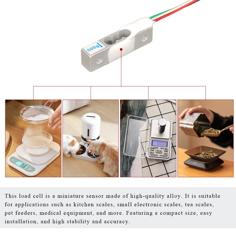 High Precision Aluminum Alloy Weighing Sensor Load Cell HY-199M 500g Weight Pressure Sensor for Electronic Platform Scale