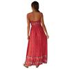 2026 Summer Bohemian V-Neck Floral Spaghetti Strap Maxi Dress for Women