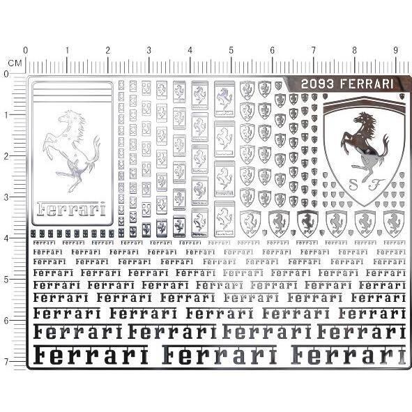 Car Racing Sports Metal Sticker for Ferrari Roma 488 Portofino F8 Roma Spider SF90 Competizione Modified Decoration Accessories JW7