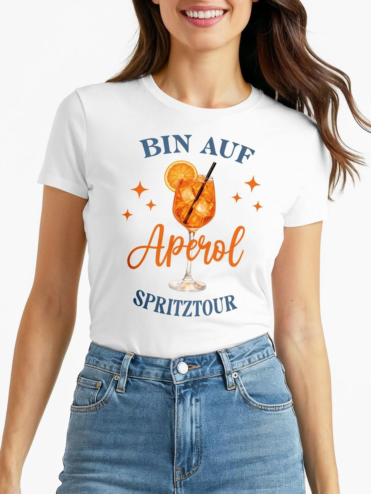 

Ladies T-shirt saying I m on a spin after work party costume idea women- S