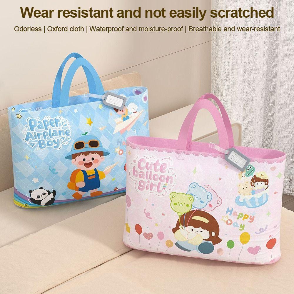Large Capacity Kindergarten Quilt Storage Bag Oxford Cloth Clothes Packing Bag Student Use