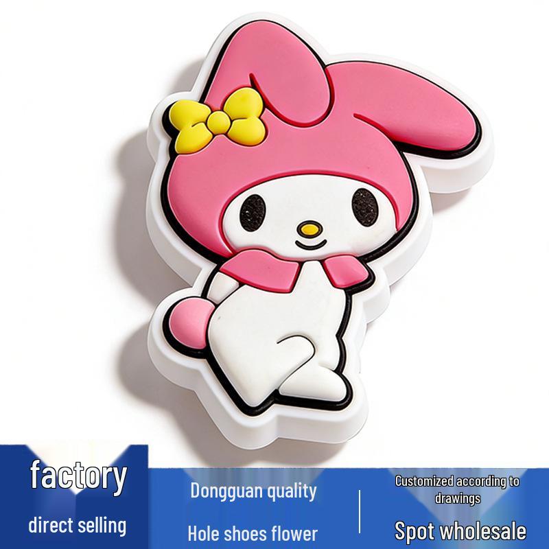 Kuromi Series Cute Flower PVC Shoe Charms for Crocs