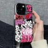 Graffiti Cool Art Pink Phone Case For IPhone 17 Cases IPhone 16 16E 15 14 Plus 13 12 11 Pro Max 7 8 Plus X XS XR Anti Fall Cover