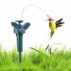 Solar Rotating Bird Toy Flying Hummingbird Power Vibration Birds Stake Flying Fluttering Toy For Garden Decoration