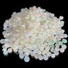 Ethiopian Opal Beads: Natural White Rondelle Gemstone Beads (3-4mm)