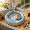 Round Hamster Nest Mat Ice Silk Pad Cooling Hamster Bed Guinea Pig Bed  Pet Habitat