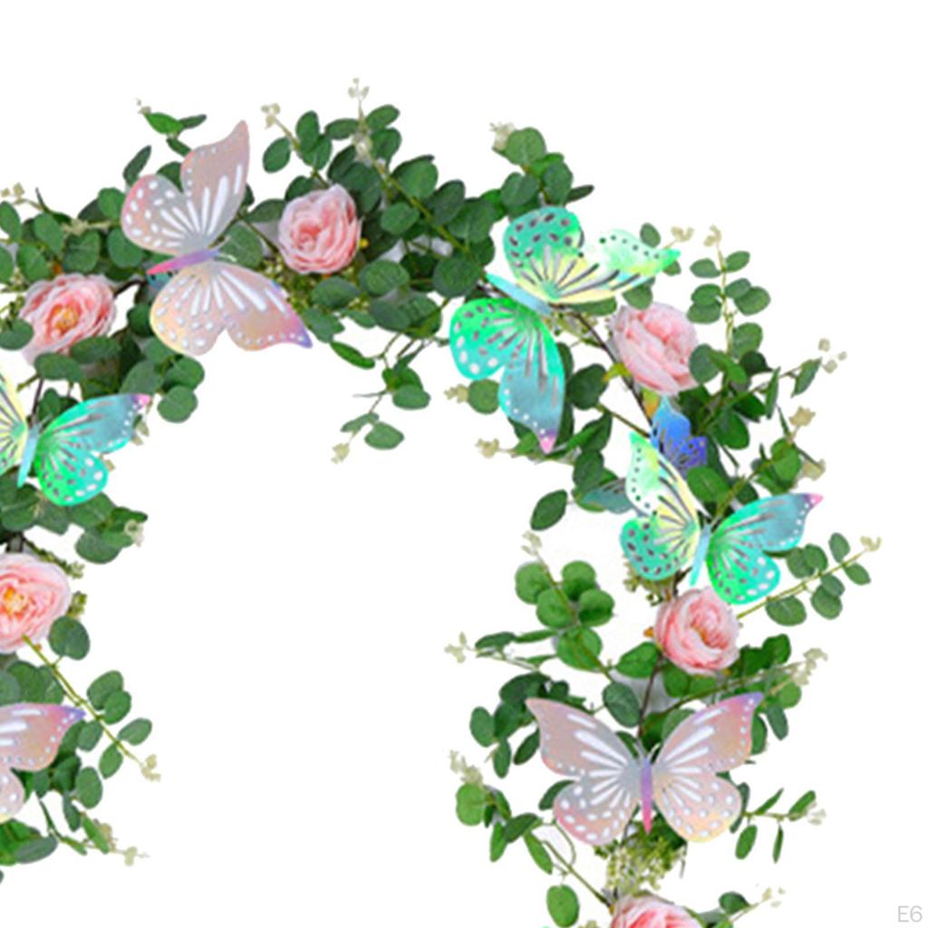 180cm Künstliche Eukalyptus-Blumengirlande mit , für Zimmer Zuhause Zeremonie Hochzeitsdekoration