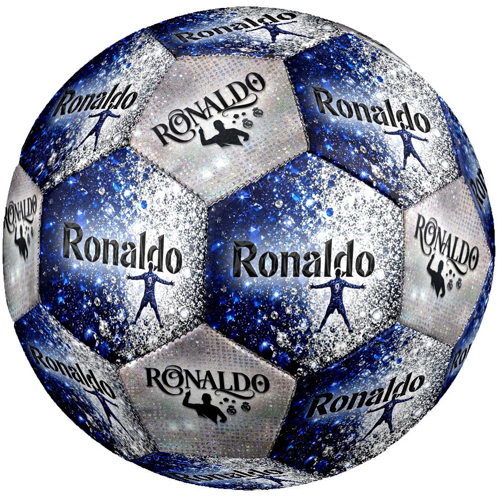Ronaldo's Golden Ronaldo Celebration Size 5 Soccer Football Machine Sewn Indoor/Outdoor Training and Matches Ideal for Soccer Enthusiasts