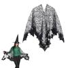 Damen Schal Spinnennetze Poncho Schal für Halloween Cosplay Kostüm