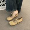 Fashion Hot Selling 2025 Women's Flat Folded Bean Mules Slip-On Shoes Korean Style Rubber Bottom Plastic Upper Outerwear Casual Slipper