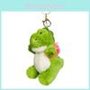 Bedårande Plysch Dinosaurie Nyckelring Söt Tecknad Ryggsäck Hänge Perfekt Gåva