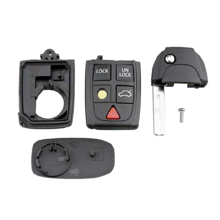 Versatile 5 Button Remote Key Holder Trendy 5 Key Folding Key Case for Vehicle
