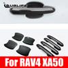 Door Handle Cover for Toyota Rav4 Rav 4 Xa50    2022 Abs Plastic Carbon Fiber Colors Carbon Fiber Car