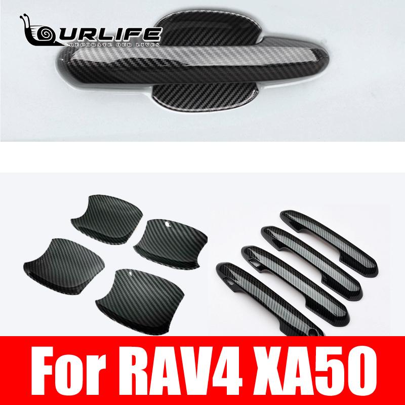 

Door Handle Cover for Toyota Rav4 Rav 4 Xa50 2022 Abs Plastic carbon fiber Colors Carbon Fiber Car