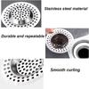 2Pcs Stainless Steel Kitchen Sink Strainer Plug Drain Hair Catcher Sink Stopper Drain Filter Standard Strainer Drain Protector