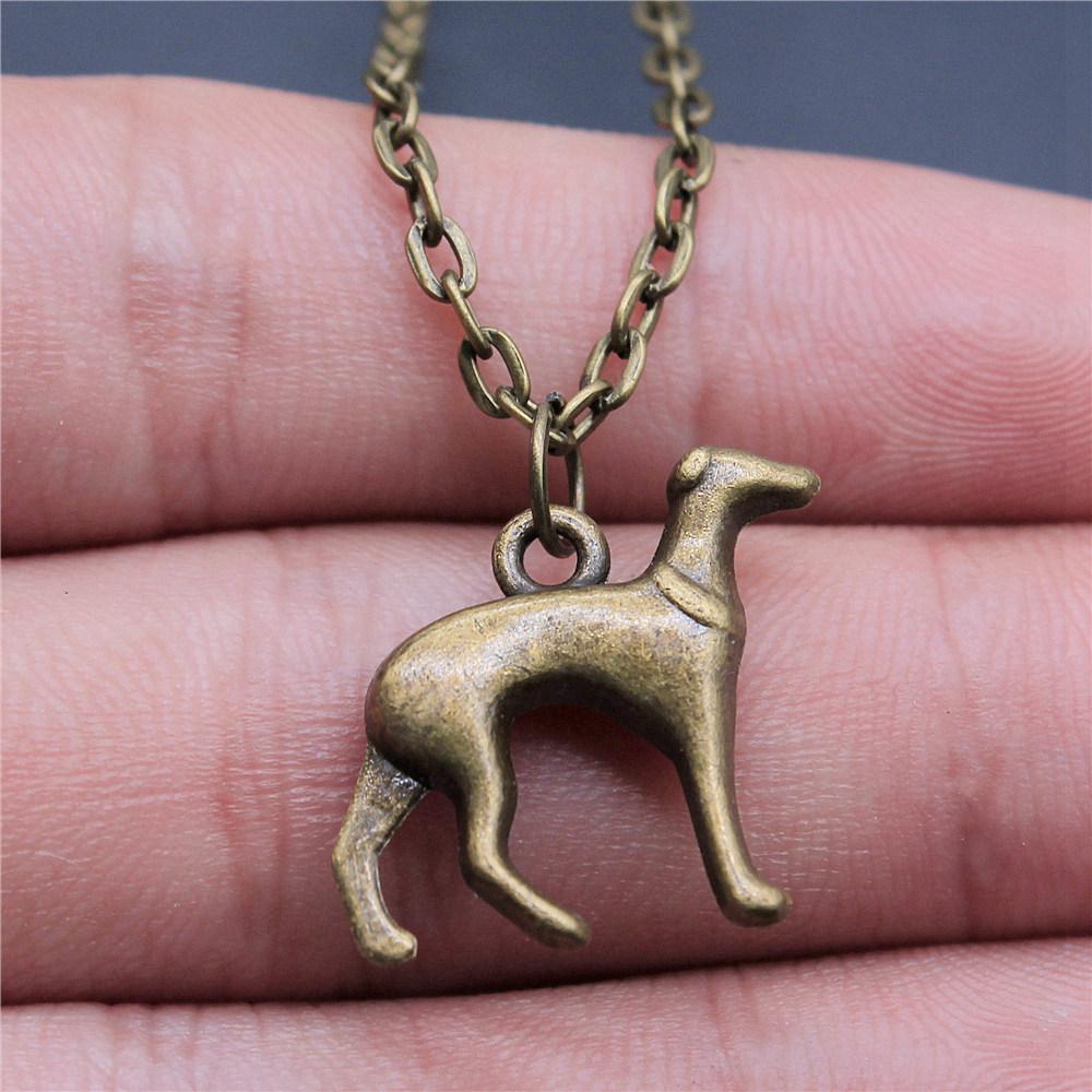 Pet Dog Cat Pendant Antique Bronze Metal Choker Necklace for Women New Arrival Gift