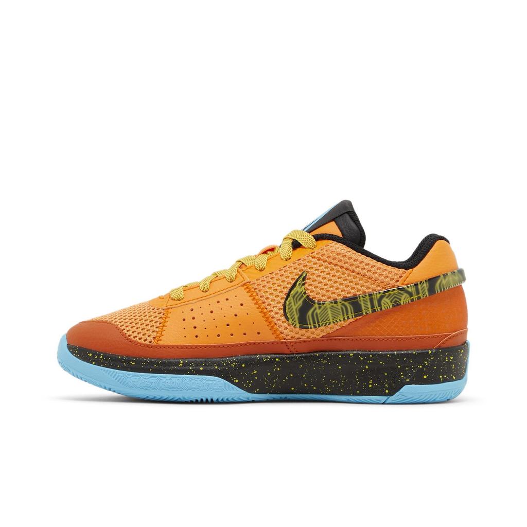 Nike Ja 1 SE Grade School 'Bright Mandarin' (Unisex) Bright Mandarin / Opti Yellow / Black / Baltic Blue Kids' Basketball Shoes FB8977 800