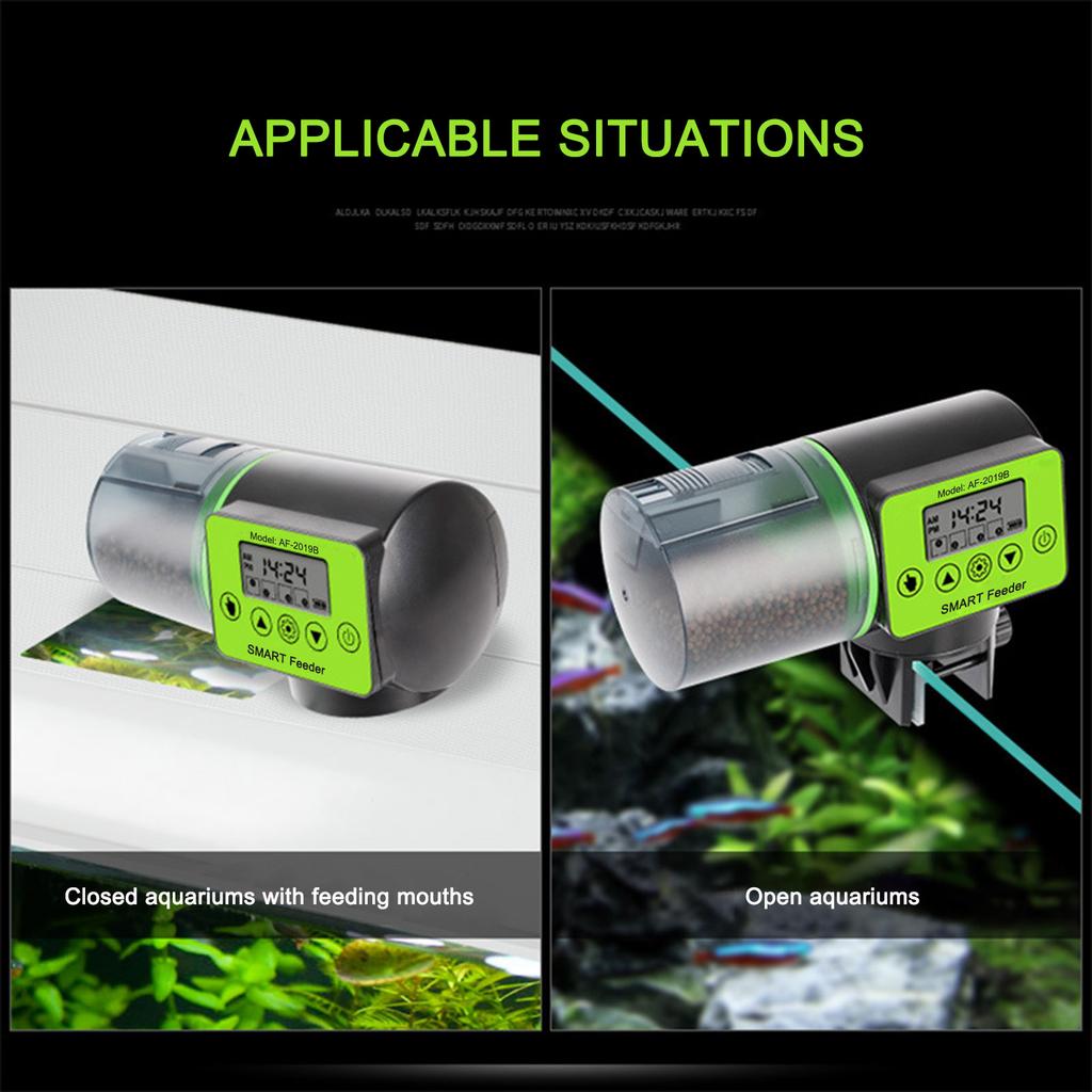 Fish Tank Automatic Feeder Intelligent Timing Automatic Smart   Feeder Large Capacity Aquarium Fish