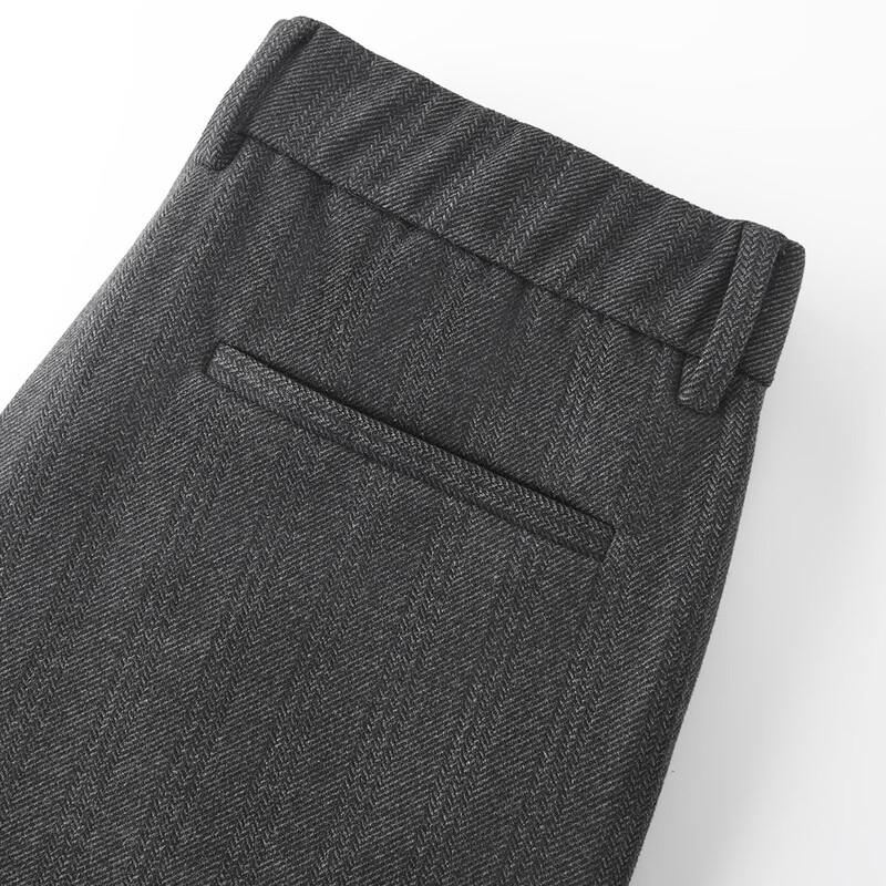 FIRS Men's Thickened Business Casual Straight-Leg Trousers