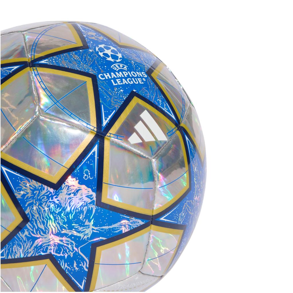 Adidas UEFA Champions League Training Foil Ball, Unisex Silver Football