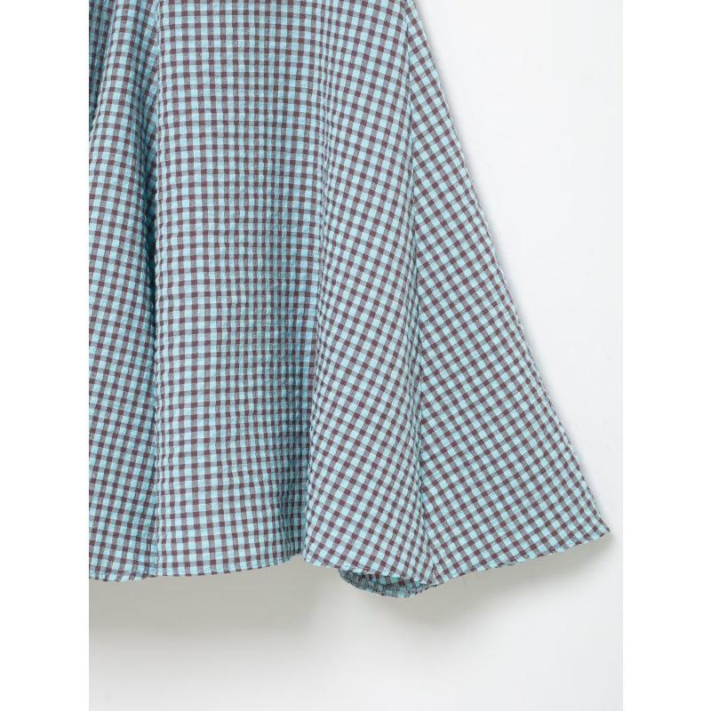 European & American Style Plaid Midi Skirt with Wide Hem - Retro 2026 Collection 4661407