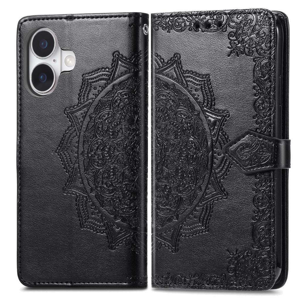 For iPhone 17 Case Wallet Mandala Flower Leather Phone Cover Stand View