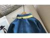 Korean Style Ruffle Denim Skirt Dress for Girls - Spring & Autumn Long Sleeve Trend
