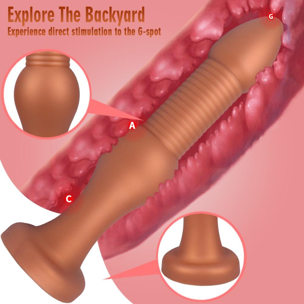 Extra Long Threaded Anal Beads Plug - Wearable for Outdoors, Couple Interactive Intimate Sex Toy