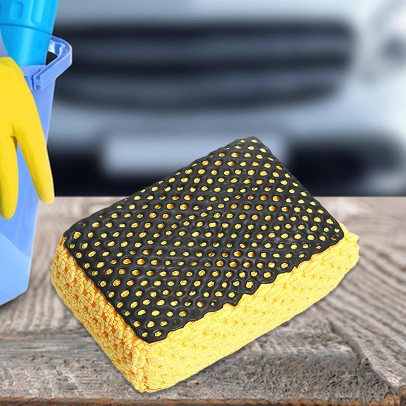 Car Detailing Sponge Car Wash Mud Cleaning Sponge Brush Non-Scratch Cleaning Tools All-Purpose Detailing Supplies For Automotive