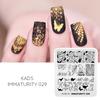 kads Nail Stamp Plates Nature Flower Animal Images Stamping Templates Nail Printing Stencil Tools for Nail Art Design