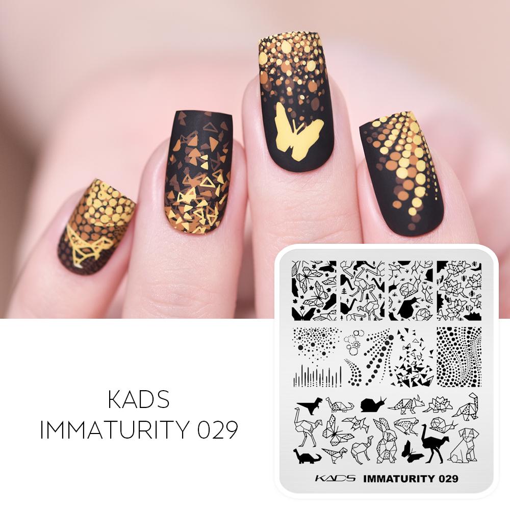 kads Nail Stamp Plates Nature Flower Animal Images Stamping Templates Nail Printing Stencil Tools for Nail Art Design