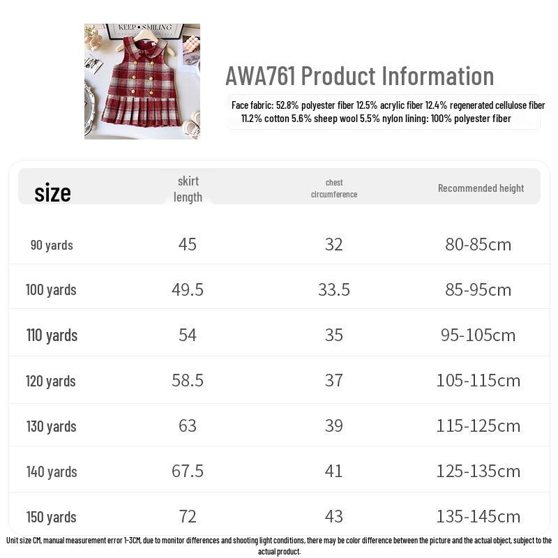 Winter Princess Sleeveless Dress - Fleece Lined, Thickened, Fashionable Baby Girl Vest Style AWA761