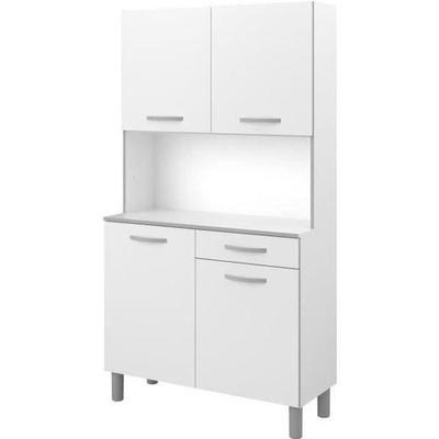 Kitchen Sideboard - White - Contemporary - 4 Doors - OSLO - L 101 Cm