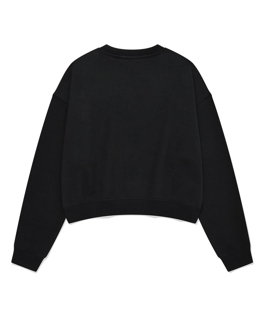 COVERNAT WOMAN Cooper Logo Sweatshirt Black