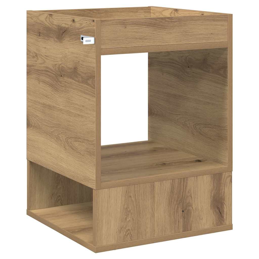 Side Table Set of 2 Artisan Oak Finish 40 x 40 x 56 cm Engineered Wood