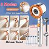 5-Mode High Pressure Shower Head Water Saving Filter Portable Handheld Shower Head with Filter Elements One Button Stop Bathroom Accessories Set